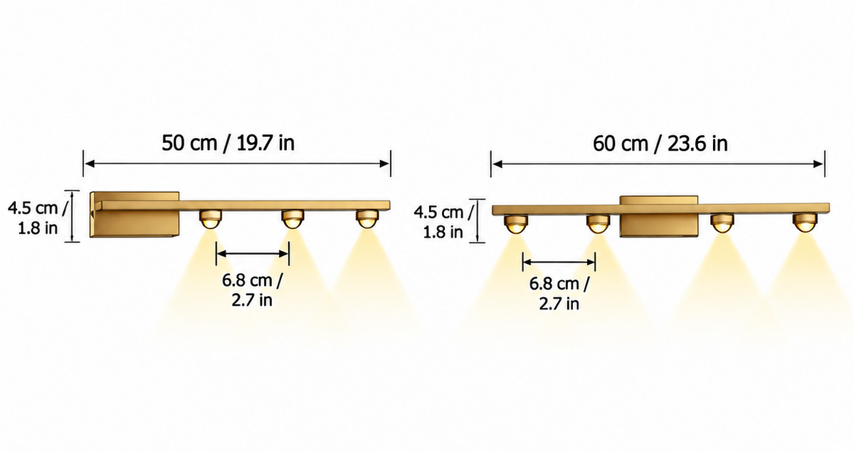 RoyaleGlow Modern Brass Linear Wall Lamp Minimalist LED Fixture