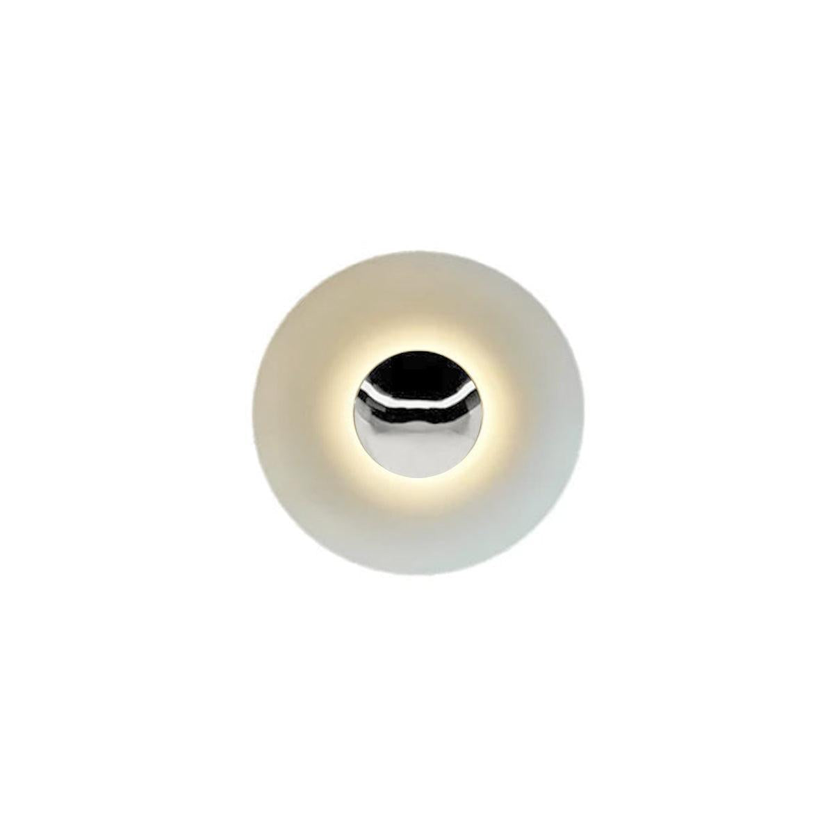 RoyaleGlow Modern Chrome UFO LED Wall Sconce for Contemporary Interiors-Royale Basic