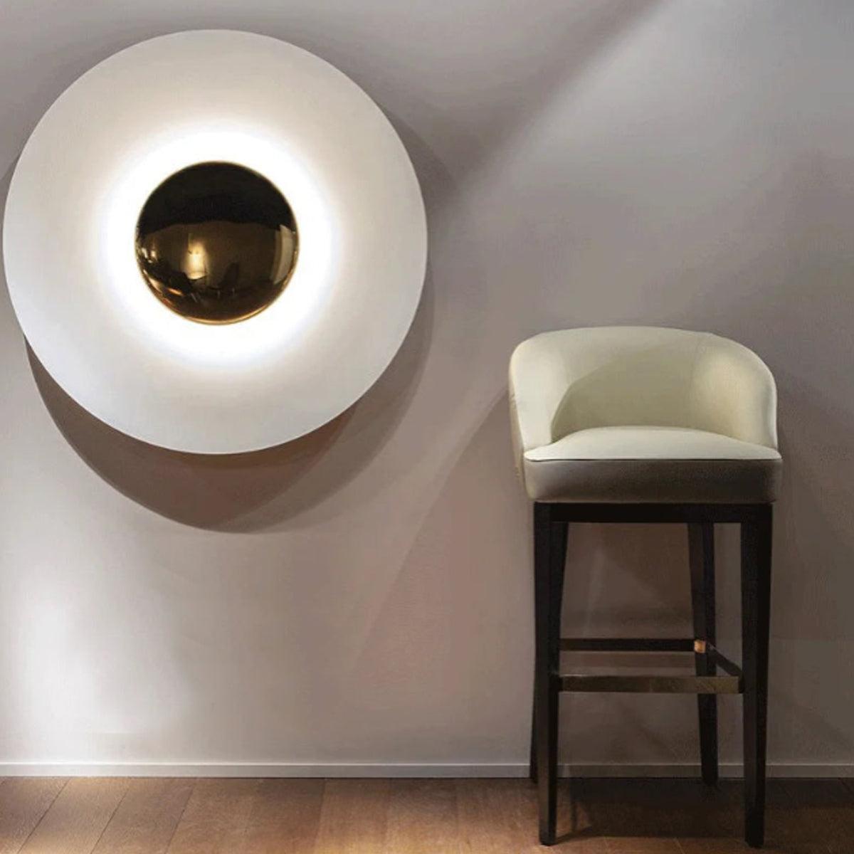 RoyaleGlow Modern Chrome UFO LED Wall Sconce for Contemporary Interiors-Royale Basic