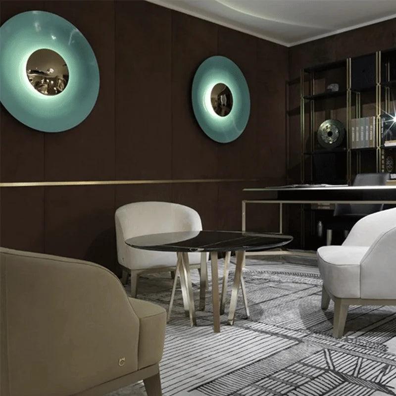 RoyaleGlow Modern Chrome UFO LED Wall Sconce for Contemporary Interiors-Royale Basic