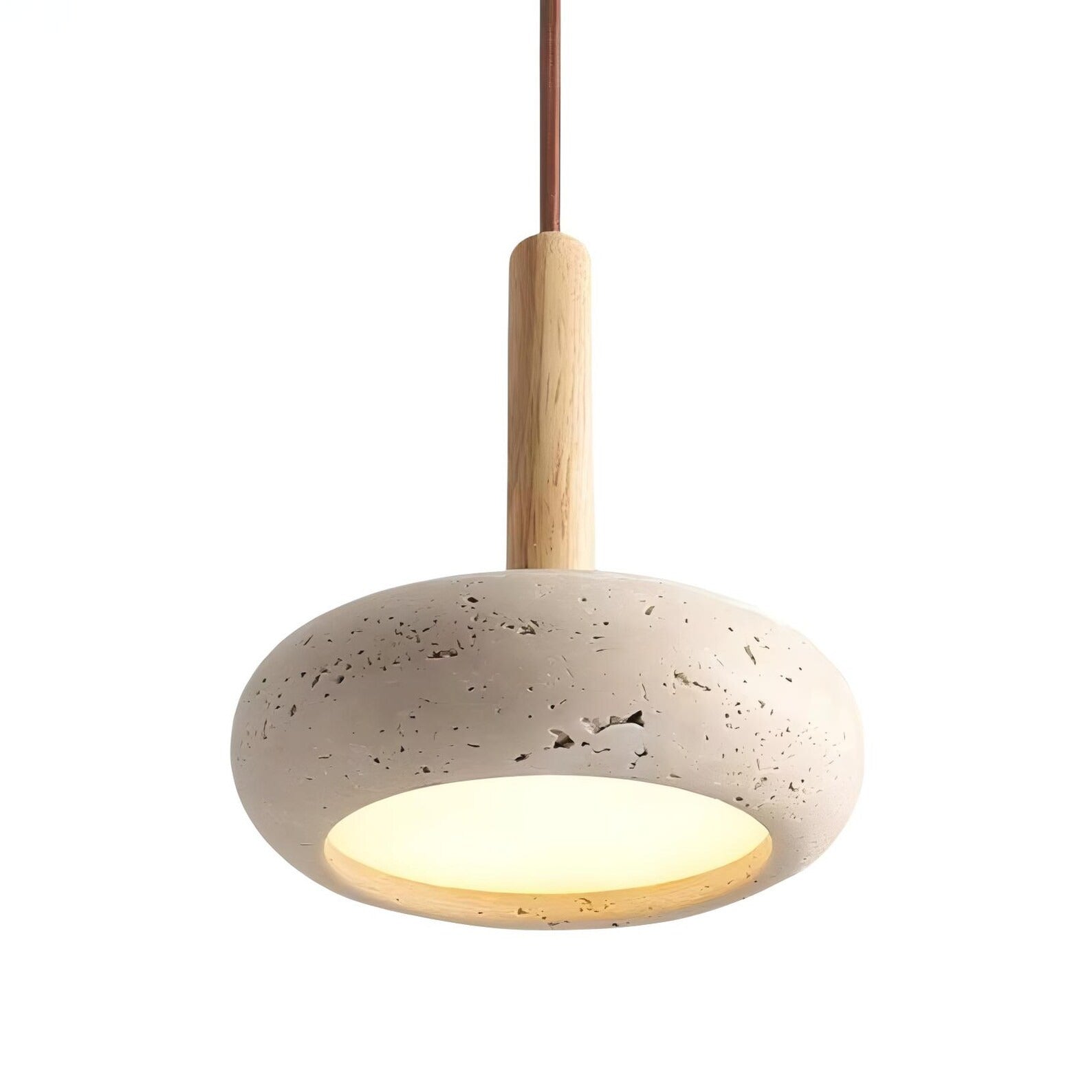 Minimalist Copper Frosted Glass Pendant Lamp – Soft Bedroom Lighting 2