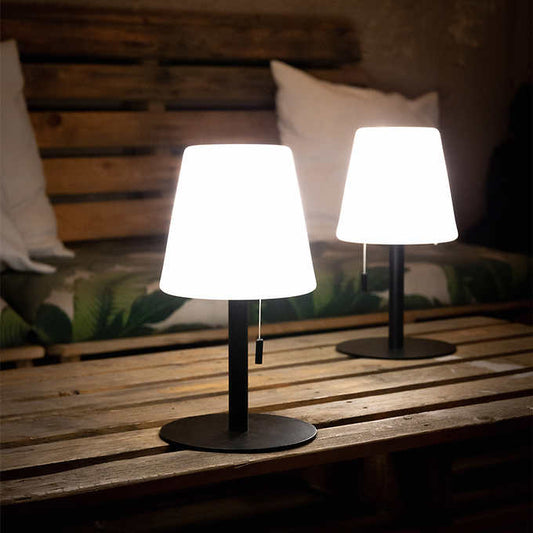 LuxRoyale Minimalist Cordless USB Rechargeable Table Lamp With Color Options