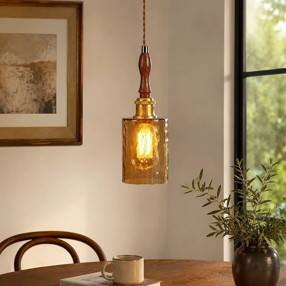 Minimalist Retro Glass Pendant Light 1
