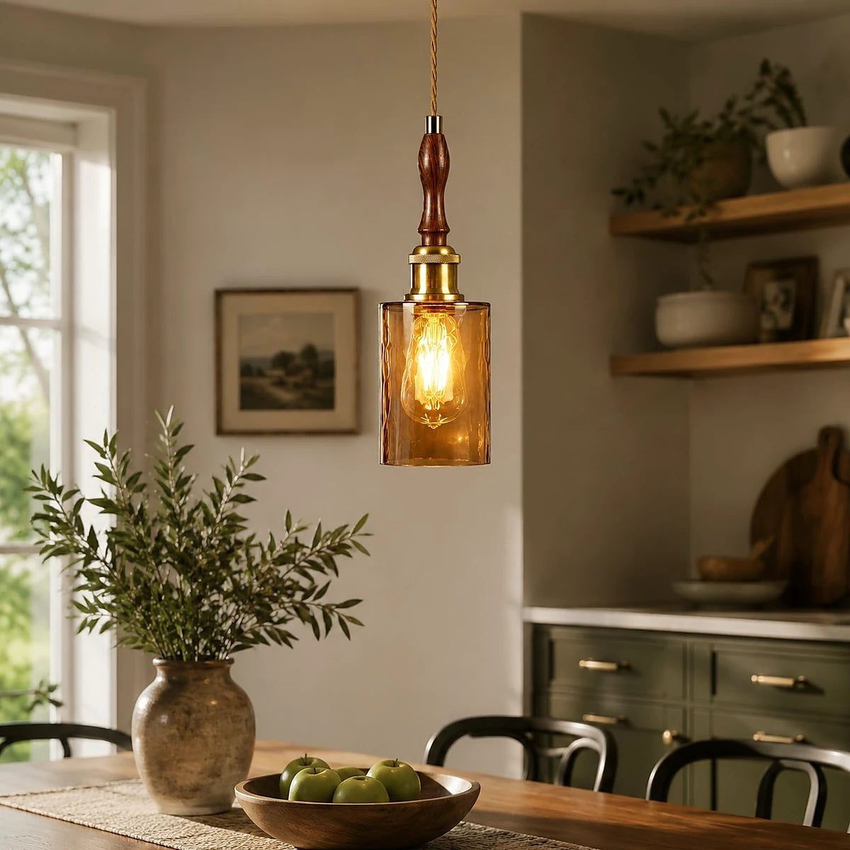 Minimalist Retro Glass Pendant Light 3