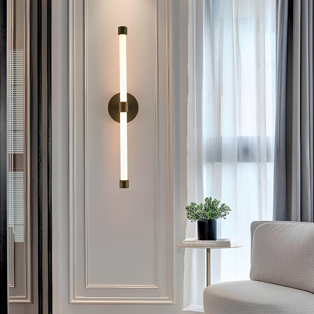 Minimalist Strip Three Step Dimming LED Modern Wall Sconce Lighting 0