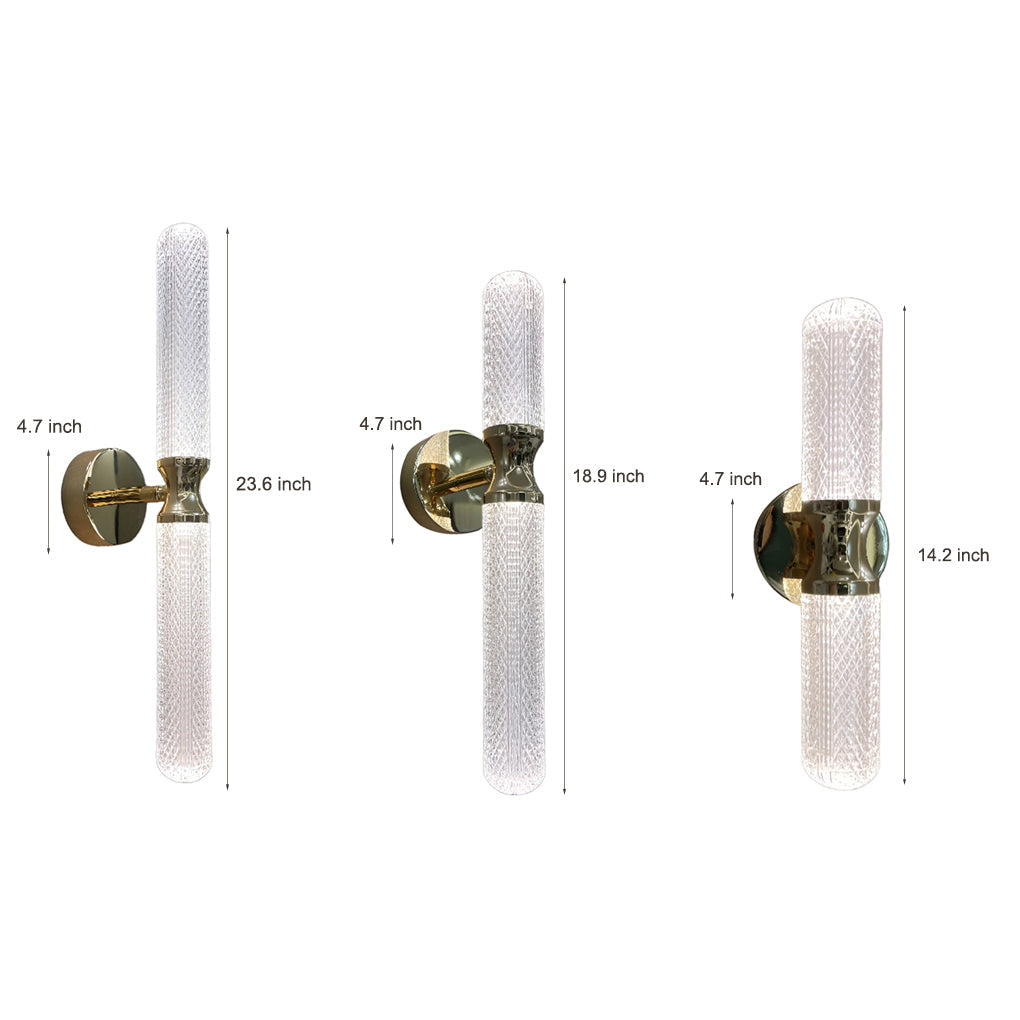 Minimalist Strip Three Step Dimming Light LED Modern Wall Sconces Lighting 6