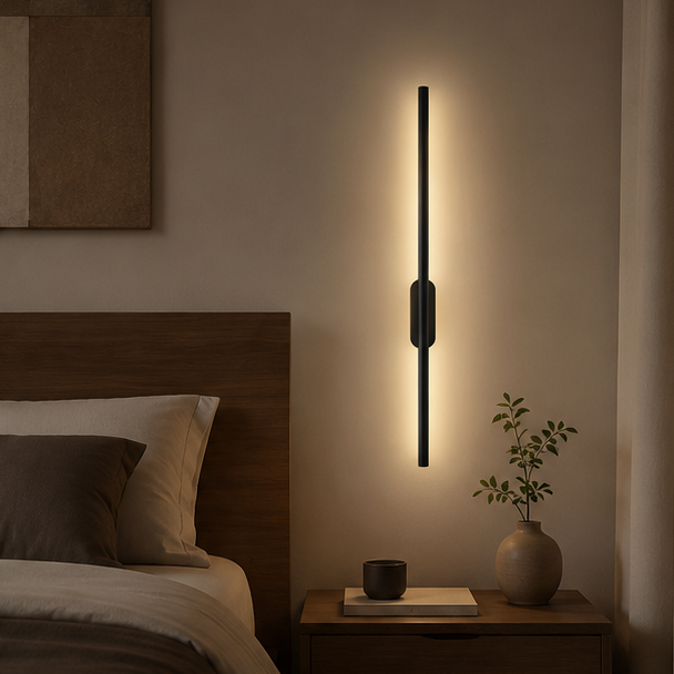 Minimalist Vertical Wall LED Light – Modern Hallway Sconce