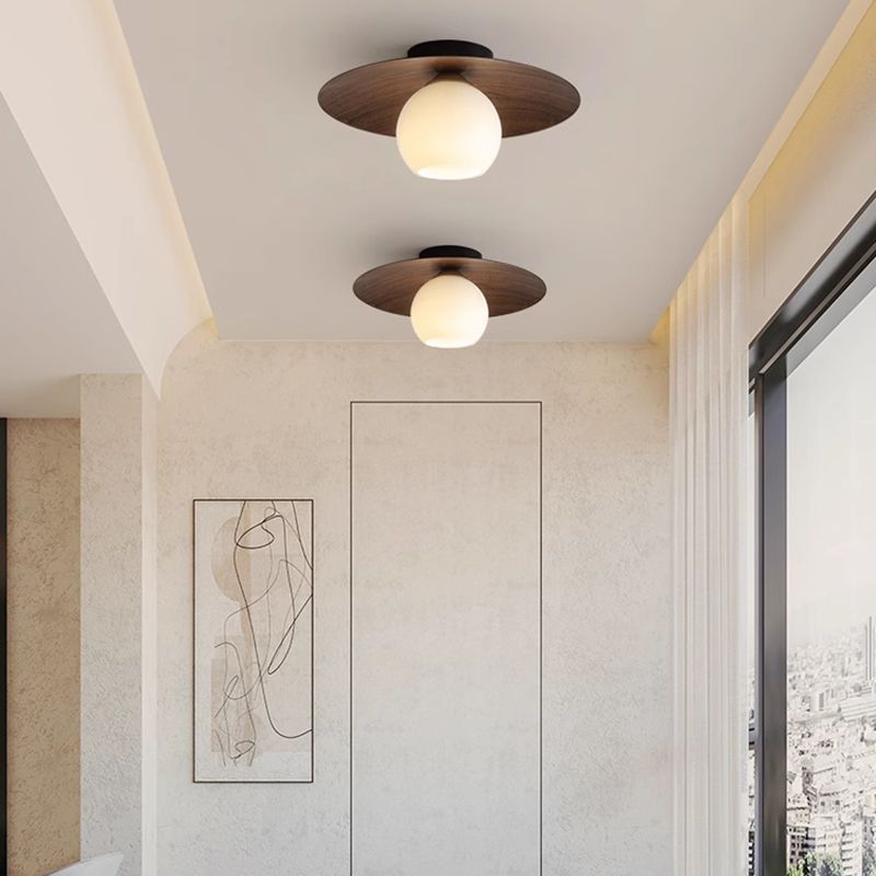 Minimalist Wabi-Sabi Single Light Ceiling Lamp 2