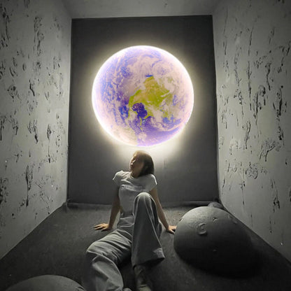 Royallure 3D LED Moon & Earth Ceiling or Wall Lamp - Earth 30CM / Brightnes Dimmable