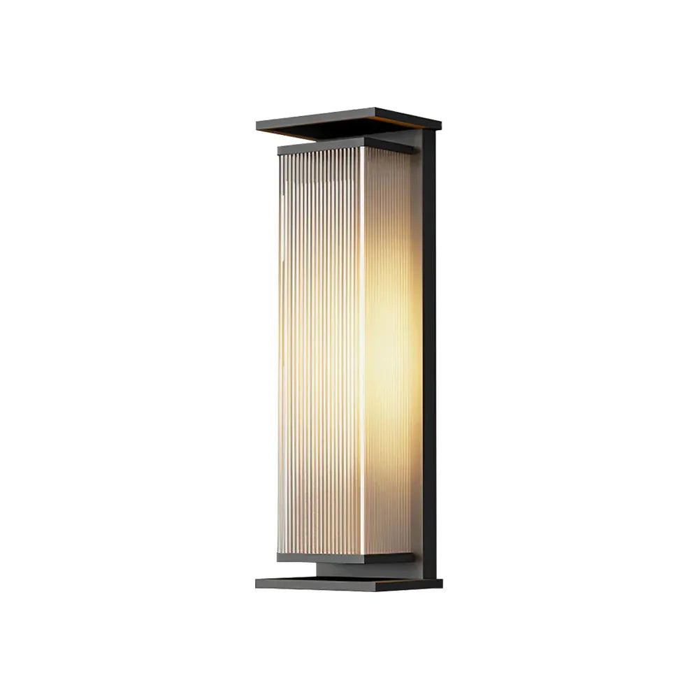 RoyaleGlow Modern Outdoor Wall Sconce - Stainless Steel & Acrylic Weatherproof Light