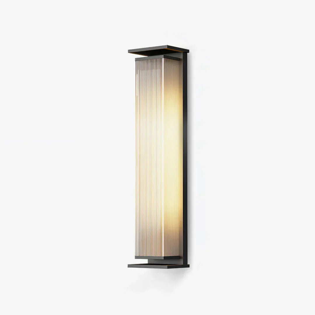RoyaleGlow Modern Outdoor Wall Sconce - Stainless Steel & Acrylic Weatherproof Light