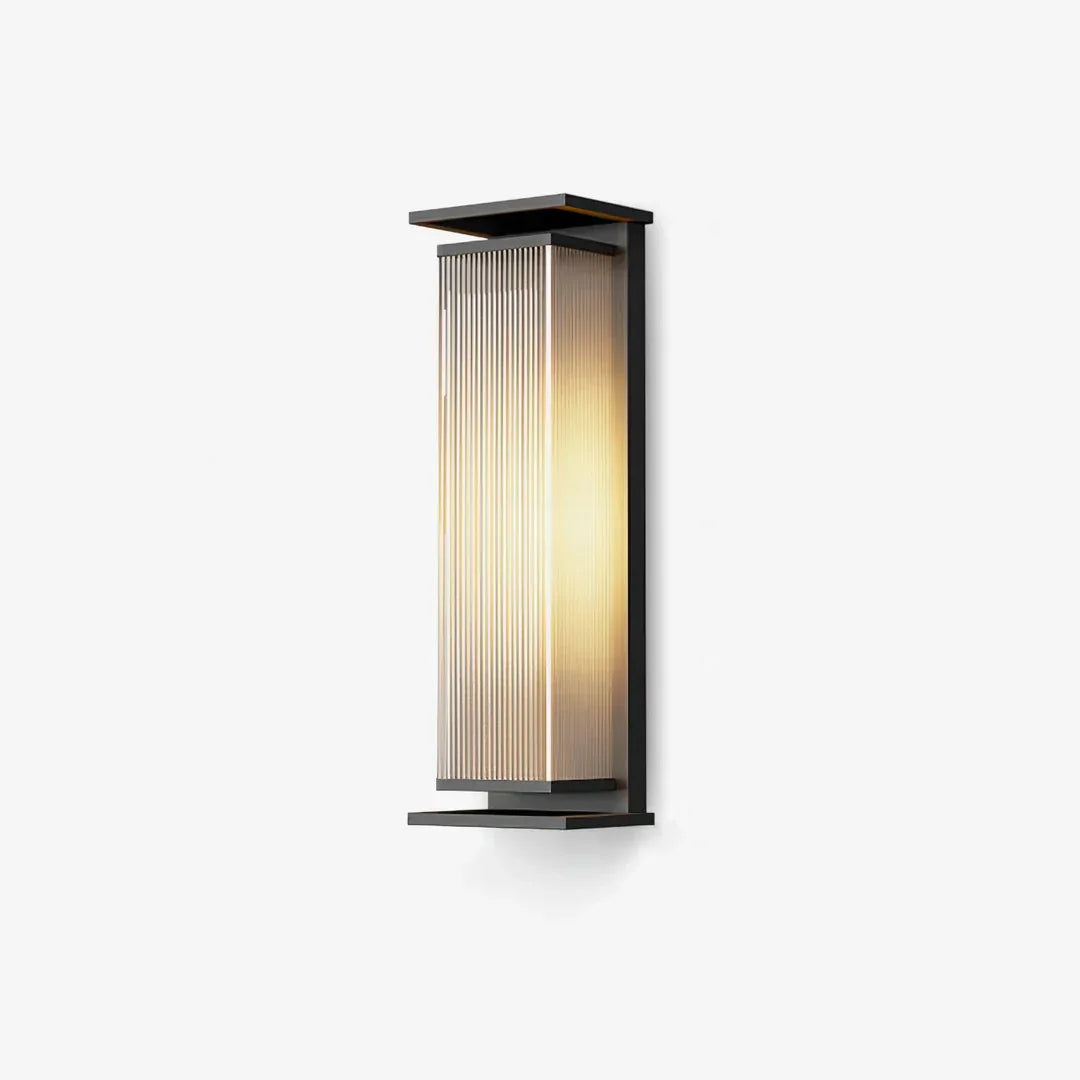 RoyaleGlow Modern Outdoor Wall Sconce - Stainless Steel & Acrylic Weatherproof Light