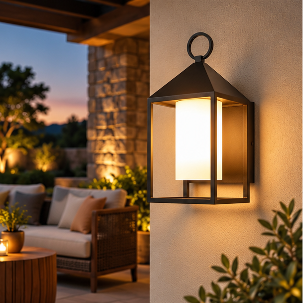 Royelux Modern Outdoor Wall Sconce Waterproof LED Porch Light Fixture