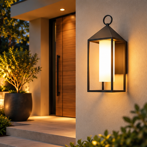Royelux Modern Outdoor Wall Sconce Waterproof LED Porch Light Fixture