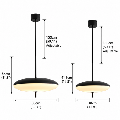 Royelux Modern Disc Pendant Light Fixture For Dining Room