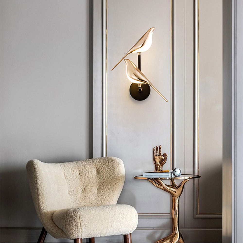 Royallure LED Wall Light - Elegant Bird Design for Modern Indoor Spaces - Single Head-D18*H21cm / Neutral Light