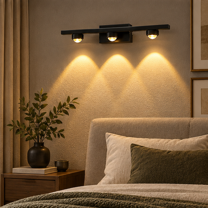 RoyaleGlow Modern Brass Linear Wall Lamp Minimalist LED Fixture