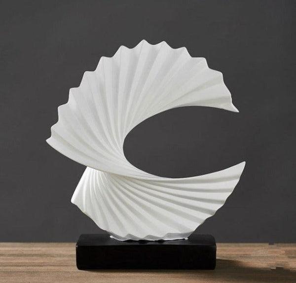RoyaleGlow Modern Abstract Gold Sculpture for Home Decor - Elegant Resin Art Figurine-Royale Basic