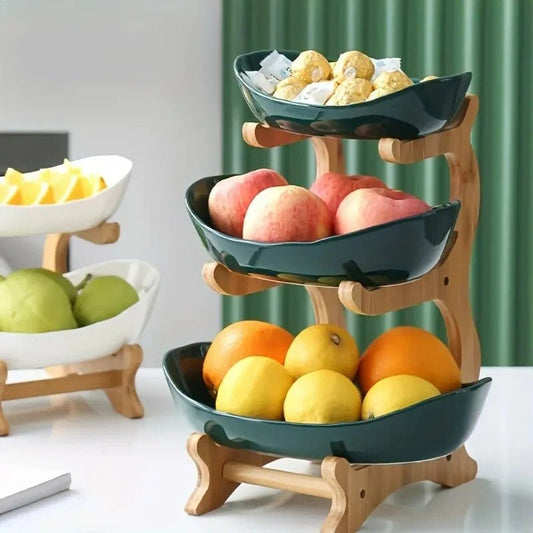 Modern Bamboo Fruit Basket 0