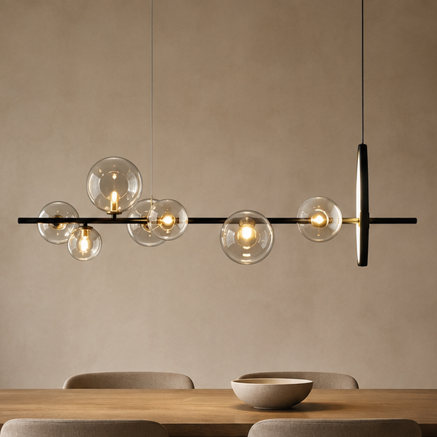 Modern Bubble Glass Chandelier