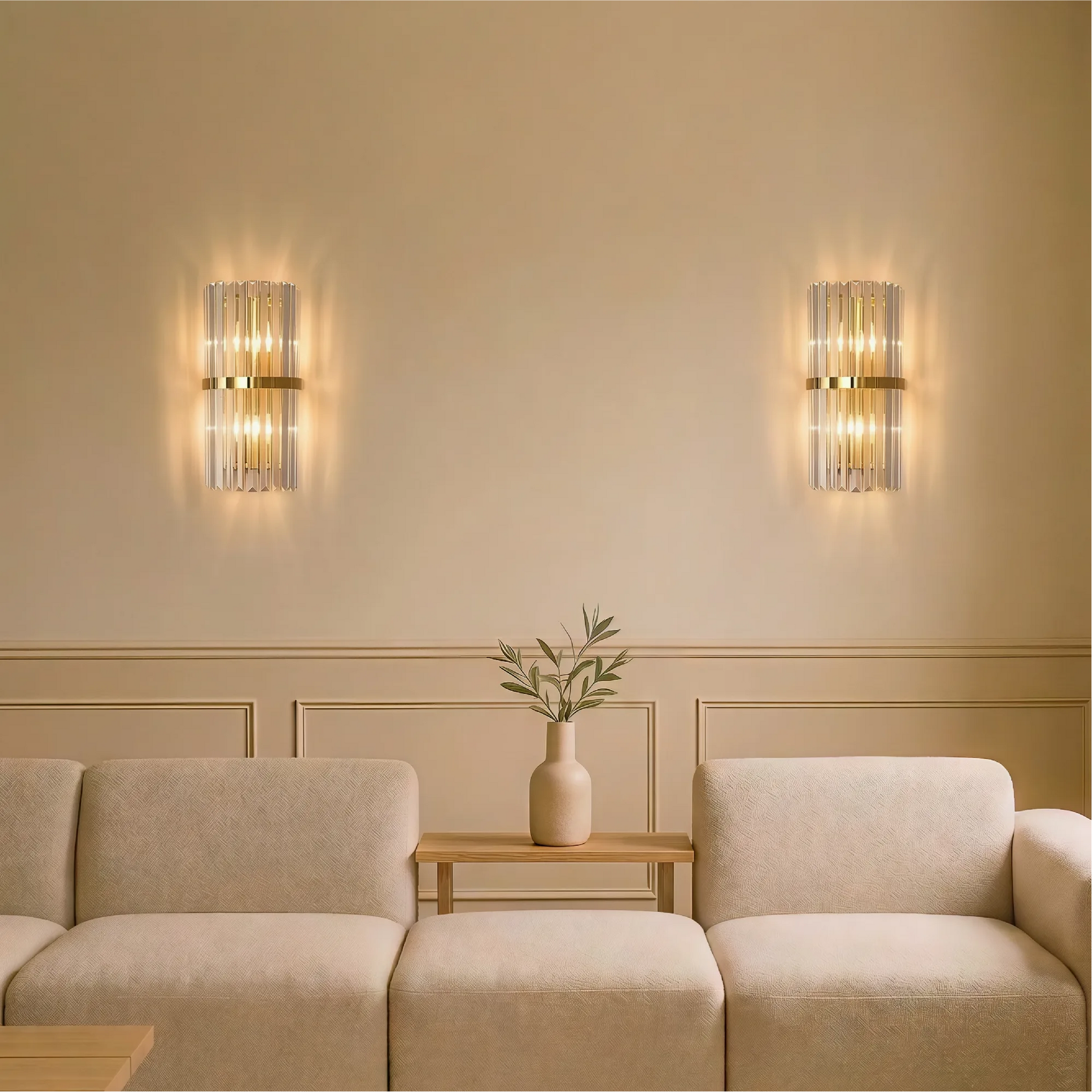 Modern Chic Stainless Steel Luxurious Wall Light 2