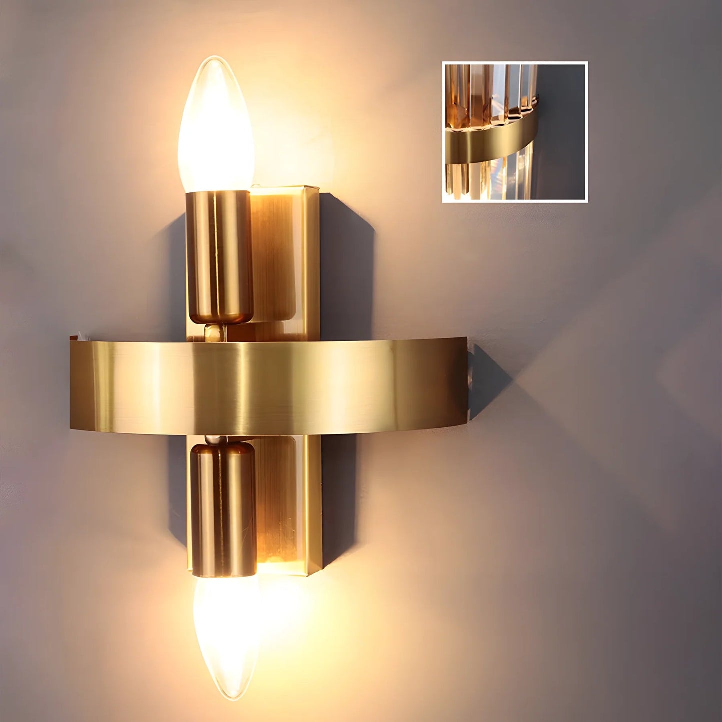 Modern Chic Stainless Steel Luxurious Wall Light 5