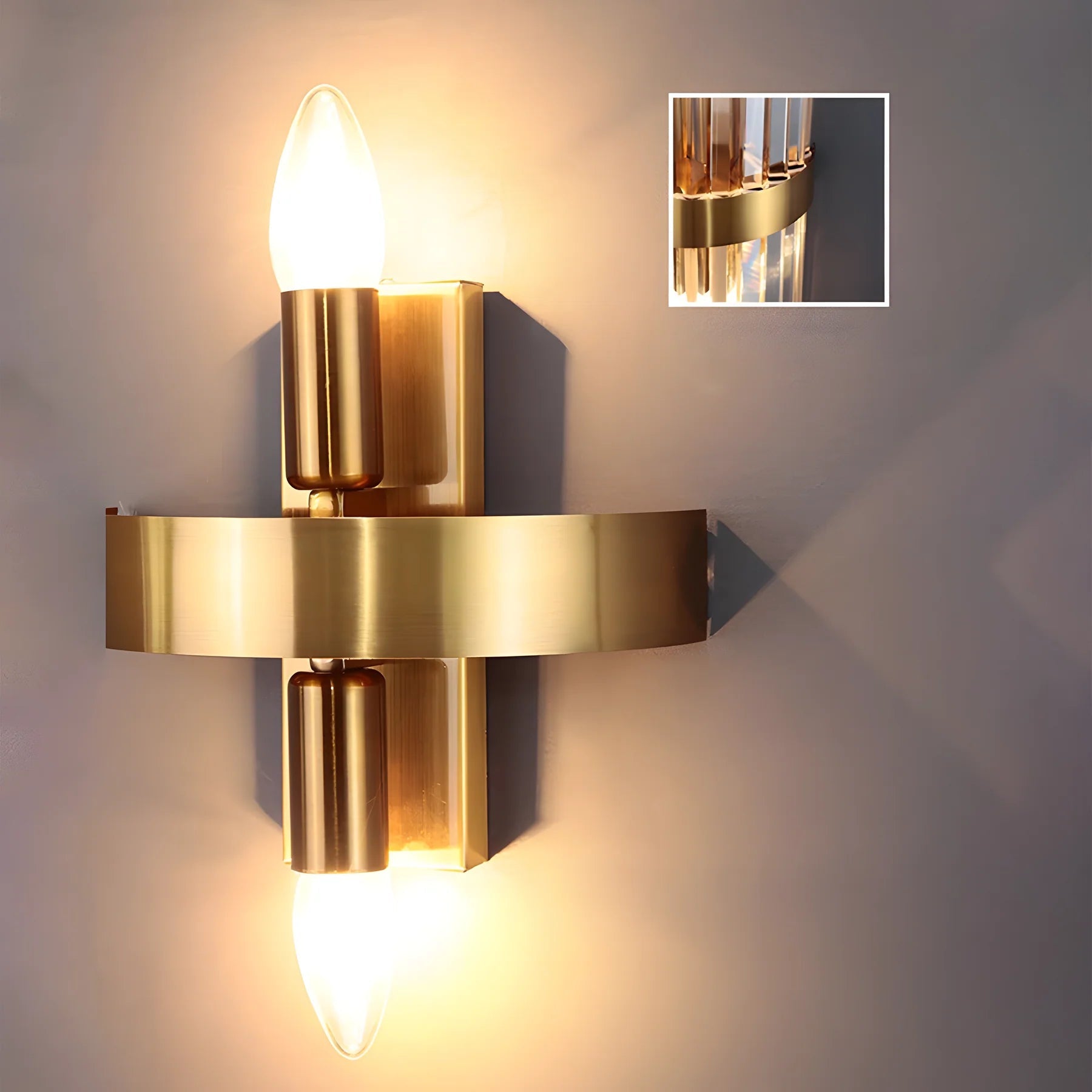 Modern Chic Stainless Steel Luxurious Wall Light 5