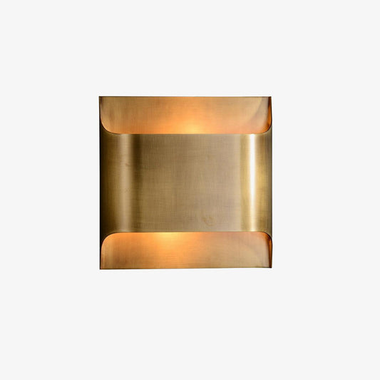 LuxRoyale Modern Curved All-Copper LED Wall Sconce