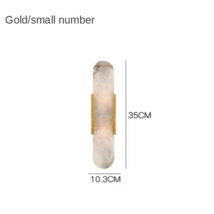 Modern Decor Stone Wall Lamps for Bedroom Bedside Living Room Sconce Light Fixtures Luminaire Marble Decoration Restaurant Hotel 9