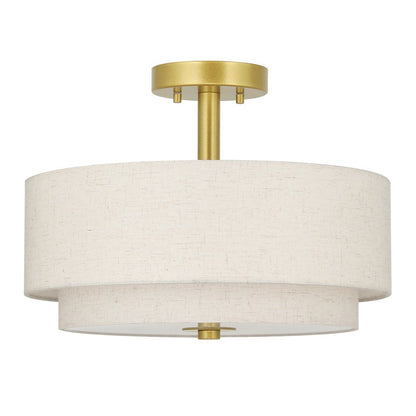 Modern Double Tier Drum Ceiling Light 1