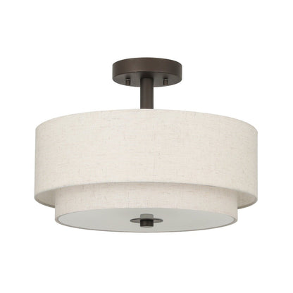 Modern Double Tier Drum Ceiling Light 2