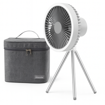 Royallure Portable Camping Fan 10000mAh Rechargeable with LED Light & Power Bank