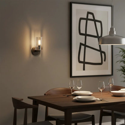 Modern Fluted Crystal Wall Sconce 8
