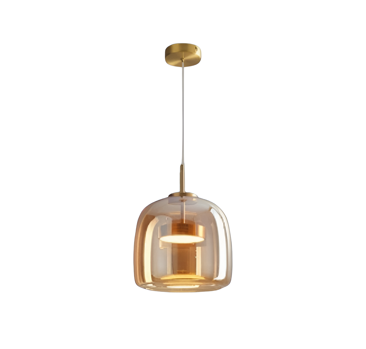 Modern Glass Pendant Light with Adjustable Cord – Black Hanging Lights for Kitchen 1
