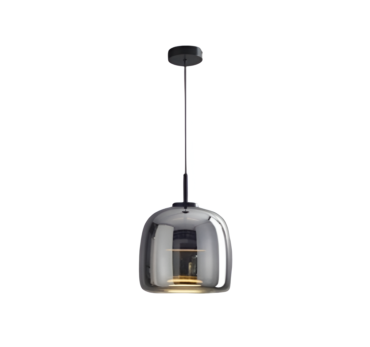 Modern Glass Pendant Light with Adjustable Cord – Black Hanging Lights for Kitchen 4