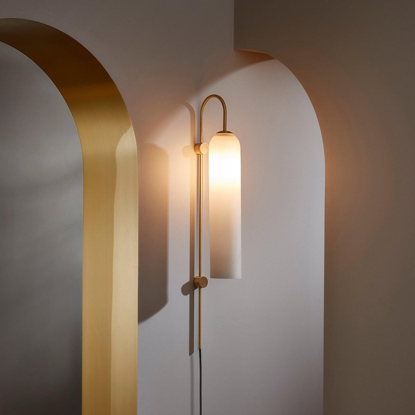 Modern Glass Plug-In Wall Lamp 1