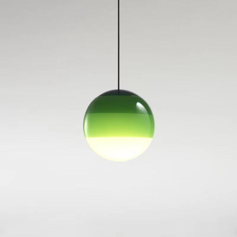 LuxRoyale Gradient Glass Pendant Light, Dual Color Temperatures Kitchen Island