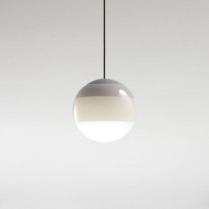 LuxRoyale Gradient Glass Pendant Light, Dual Color Temperatures Kitchen Island