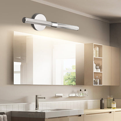 Modern Knurled Texture LED Bathroom Vanity Light Fixture with Swiveling Head 0
