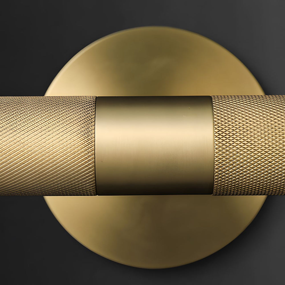 Modern Knurled Texture LED Bathroom Vanity Light Fixture with Swiveling Head 6