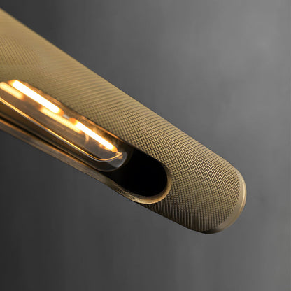 Modern Knurled Texture LED Bathroom Vanity Light Fixture with Swiveling Head 7