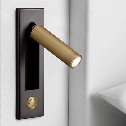 RoyaleGlow Bedside Reading Lamp - Nordic LED Wall Light with Rotating Modern Spotlight