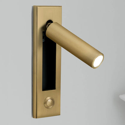 RoyaleGlow Bedside Reading Lamp - Nordic LED Wall Light with Rotating Modern Spotlight