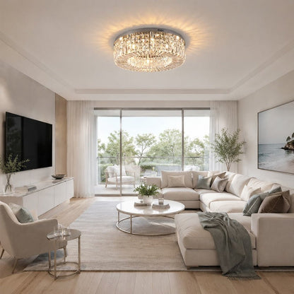 Modern Luxury Crystal Round Ceiling Light 5