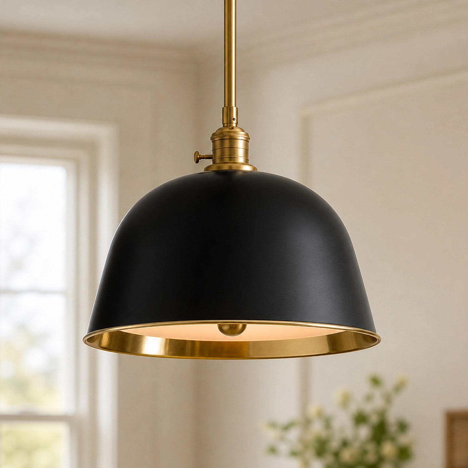 Modern Metal Color Diffuser Bell Pole Pendant Light 4