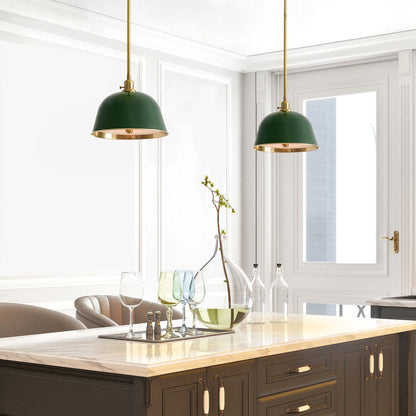 Modern Metal Color Diffuser Bell Pole Pendant Light 7