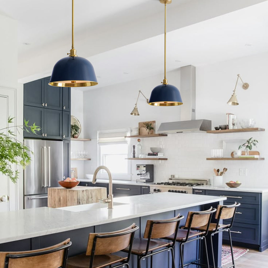 Modern Metal Color Diffuser Bell Pole Pendant Light 8