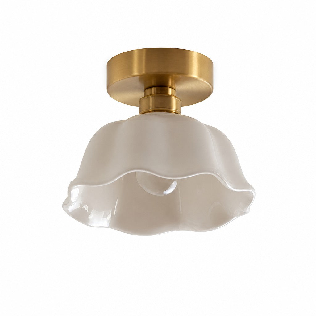 Modern Mini Flower White Ceramic Pendant Light for Dining Room 9