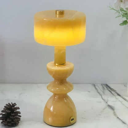 Modern Minimalist Aluminum Marble USB LED Table Lamp 6