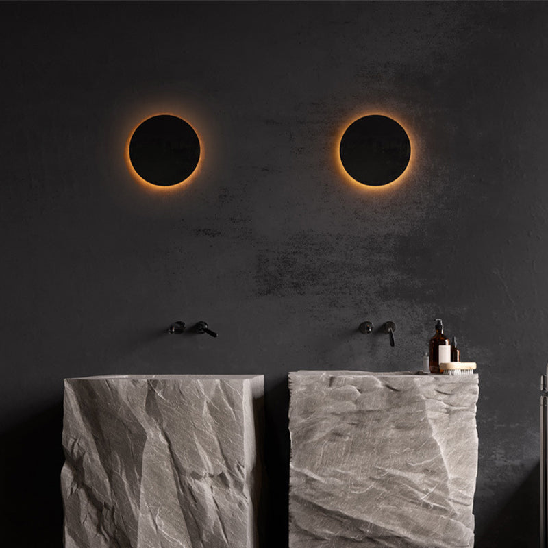 RoyaleGlow Round LED Outdoor Wall Sconce Stainless Steel With Acrylic Diffuser & IP65